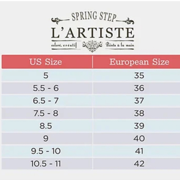 L’Artiste Spring Step Burbank-PR Leather Clog Women’s Size 36(US 5.5-6) Burgundy - Picture 11 of 11